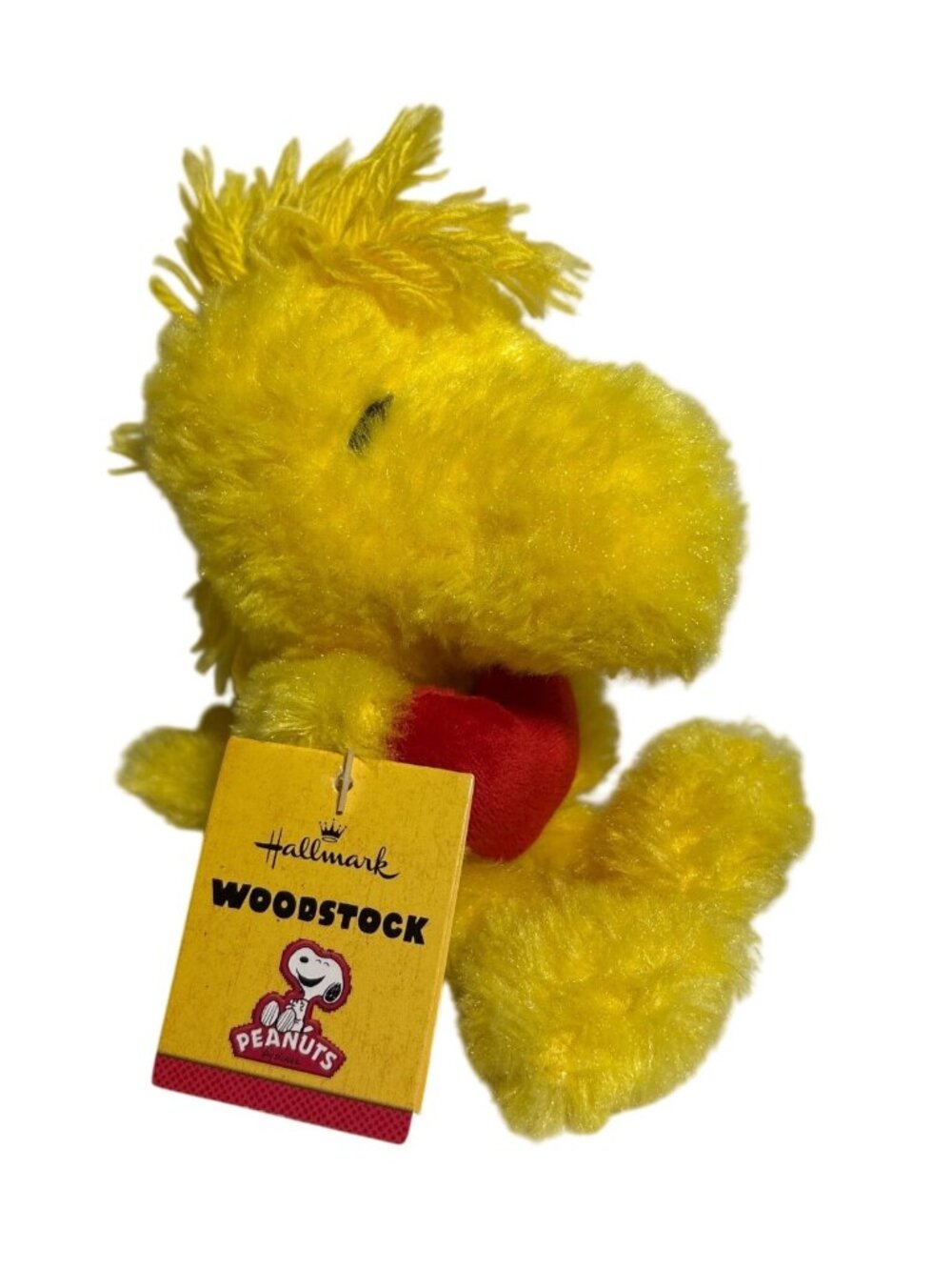 Hallmark Woodstock Peanuts Plush Toy With Heart Yellow Collectible Gift 6" Tags